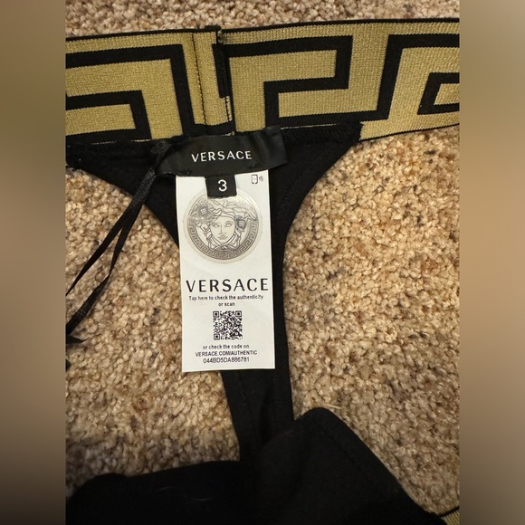 GRECA BORDER THONG BLACK SIZE 3 - Picture 4 of 4